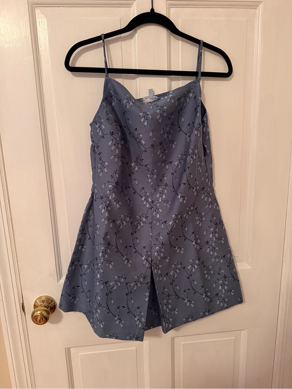 Hill House Blue Floral Mini Slip Dress